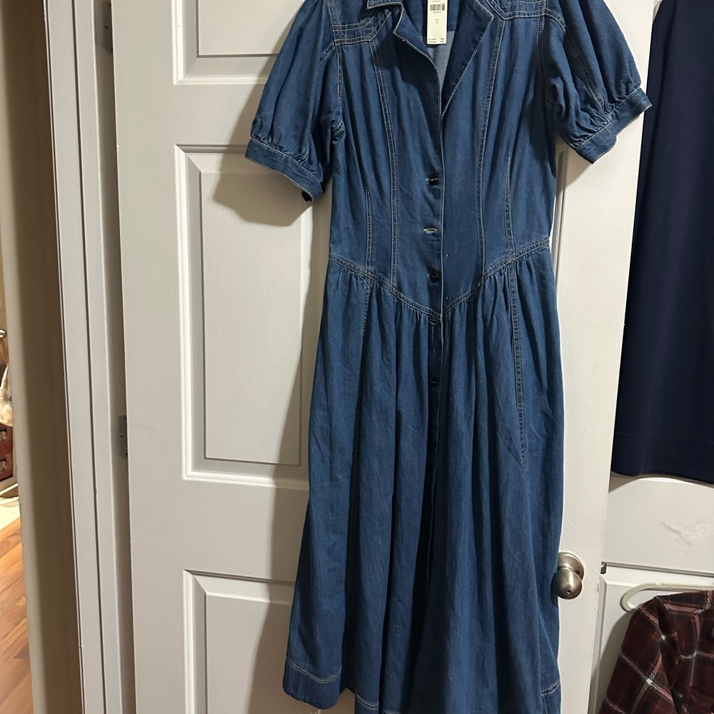 Pilcro Blue Midi Dress